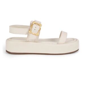 SCHUTZ Wavy 43MM Leather Platform Sandals